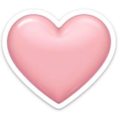 pale pink heart sticker