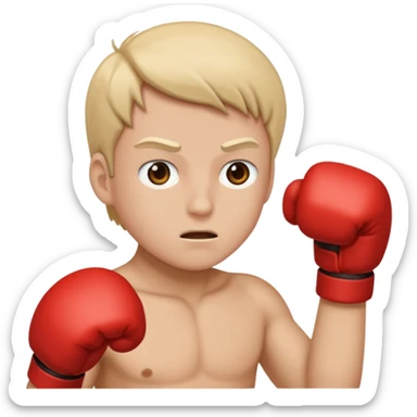 Watching fight sticker