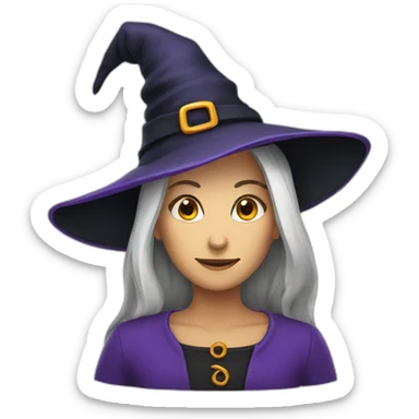 witch hat sticker