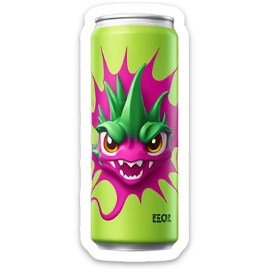 Dragonfruit Dragon Energy Drink sticker