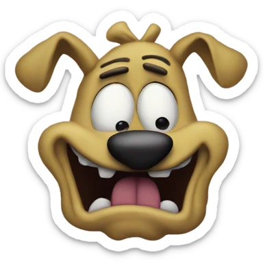 Courage the cowardly dog sticker