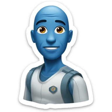 Blue character from the science -fiction movie Avatar the way of water  sticker
