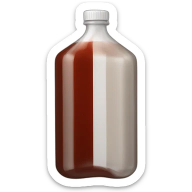 oil bottle brown red colour  sticker