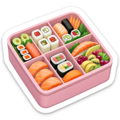 a pastel bento sticker