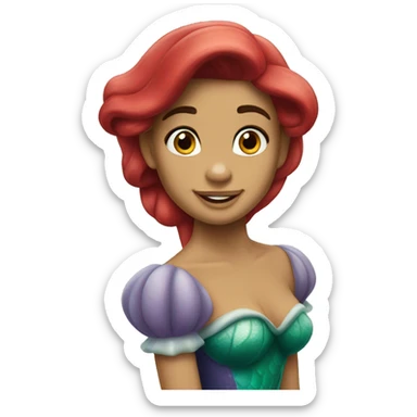 The little mermaid sticker