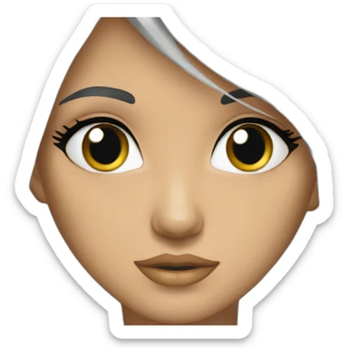 Angelique yeux gris sticker