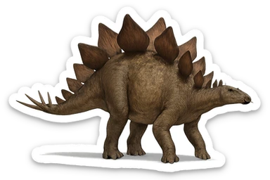 Stegosaurus sticker