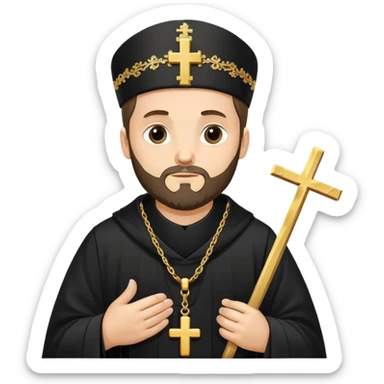 russian orthodox priest sticker