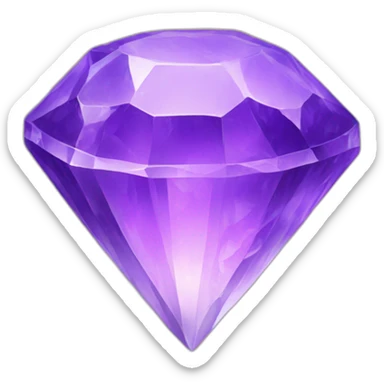 purple crystal sticker