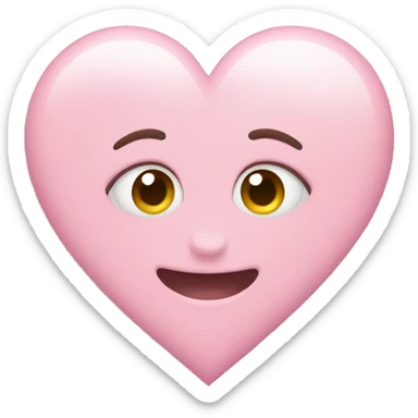 pink pastel heart sticker