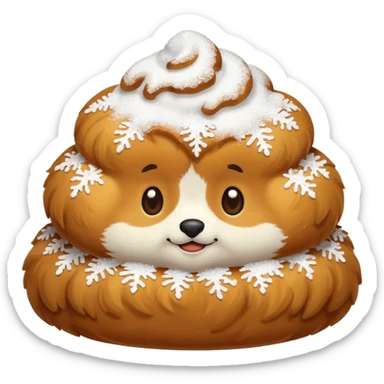 a slovenian traditional donut krof sticker