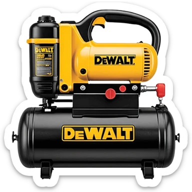 DEWALT 6 Gal. 18-Gauge Brad Nailer and Heavy-Duty Pancake Electric Air Compressor Combo Kit emoji style  sticker
