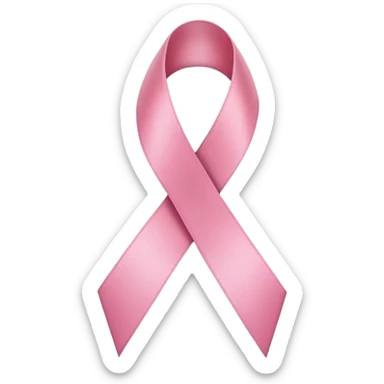 Pink ribbon sticker