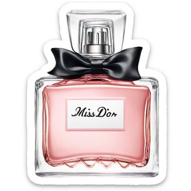 Miss dior perfume sticker