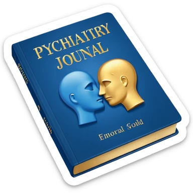 Psychiatry journal book sticker