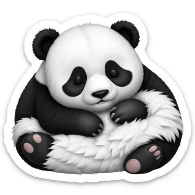 panda sleeping emoji sticker
