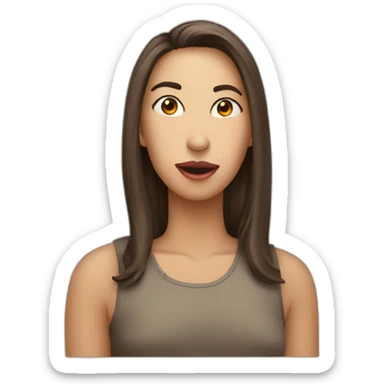 Humain qui fait un bisou sticker