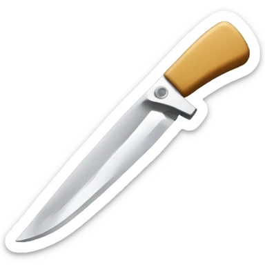 serrated knife sticker