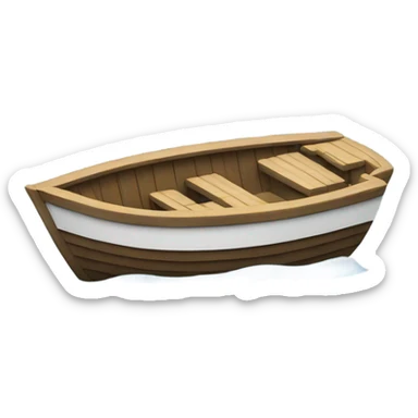 boat in the water surface sticker