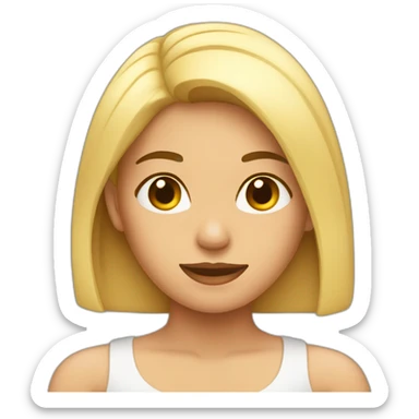 Femme sans avant bras droit sticker