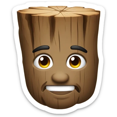 Man who is a stump  sticker