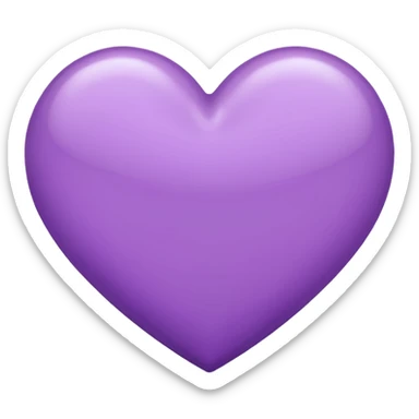lilac heart  sticker