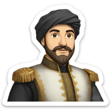 fatih sultan mehmet 2 sticker