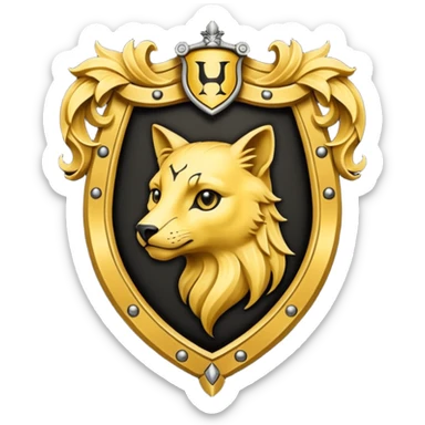 Hufflepuff crest Howard’s  sticker