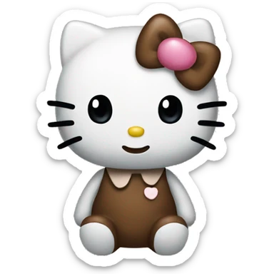 Hello kitty Brown  sticker