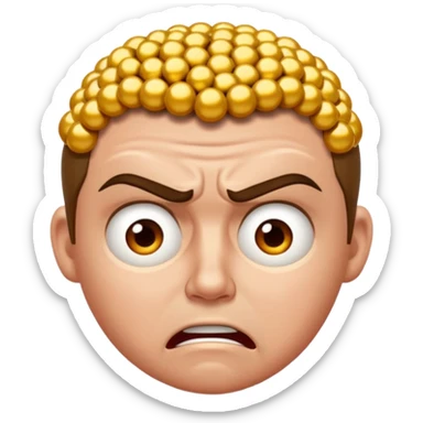 Sweat, anxiety, headaches, anguish, anger sticker