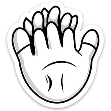 wolverine claw hands sticker