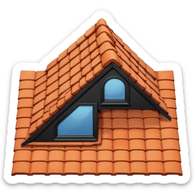 A roof on the planet sticker