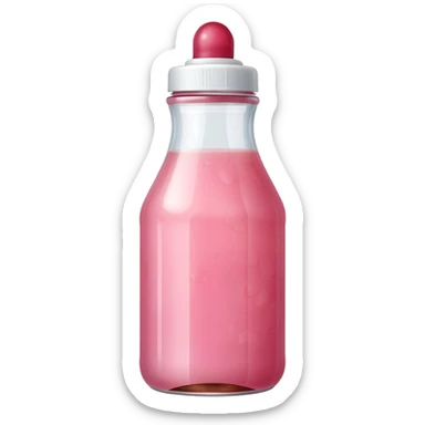 Thin tip squeeze bottle with lychee jam sticker