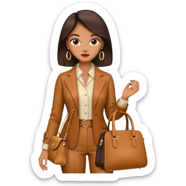 italian fashion with bag sticker