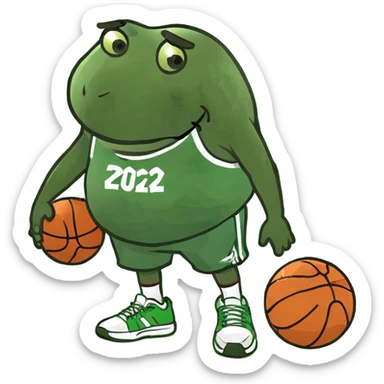 Fat Basketball Player from marocco  sticker