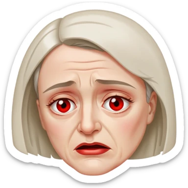 Ayn Rand crying sticker
