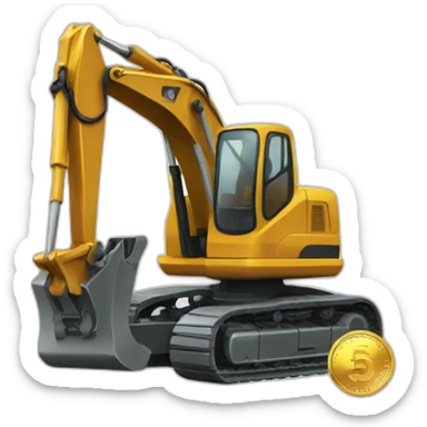 coin-with-excavator-inside sticker