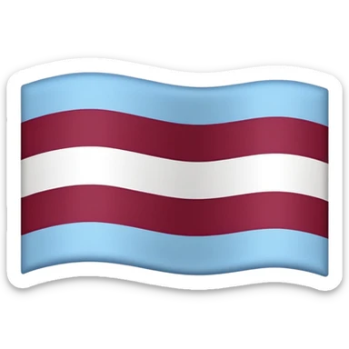 Austria flag with dark burgandy and light blue colours instead Weymouth Fc sign sticker