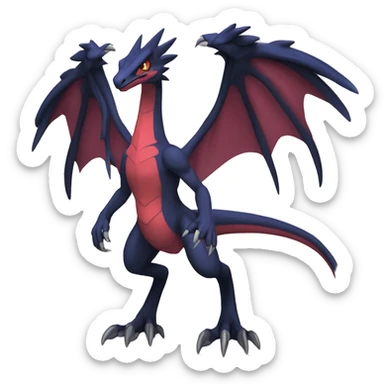  Cool Edgy Digimon-Fakemon-Guilmon-Genesect-Flygon-Velociraptor-Dragon full body sticker