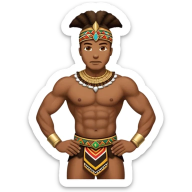 shaka zulu bending over sticker