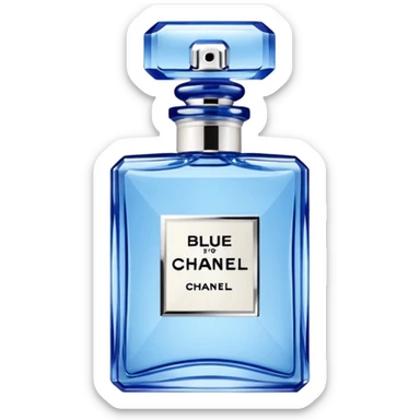 Create perfume emoji for blue de Chanel and jpg sticker