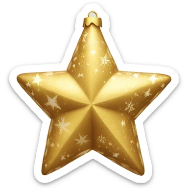 christmas decoration star sticker
