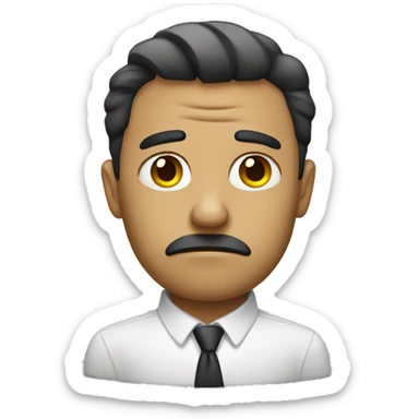 Sad business sticker