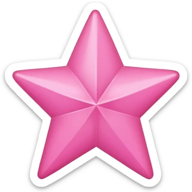 Pink star (simple without lines in it) sticker