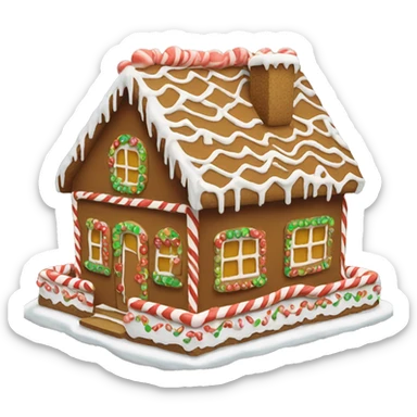 gingerbread house sticker
