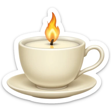 stylishteacup candle sticker