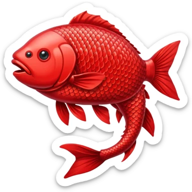 Red carp sticker