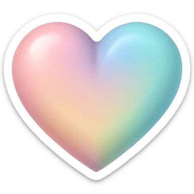 Corazón pastel sticker
