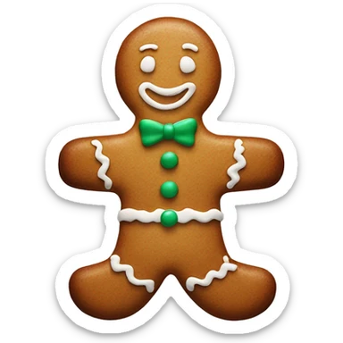 New Year's gingerbread in the shape of a ma sticker