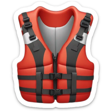 Red kayaking lifejacket sticker